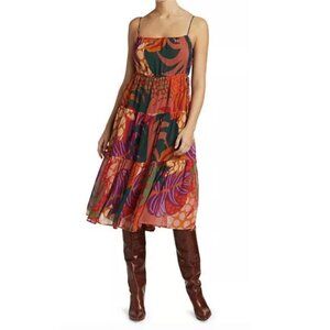 Farm Rio Jungle Print Midi Dress
